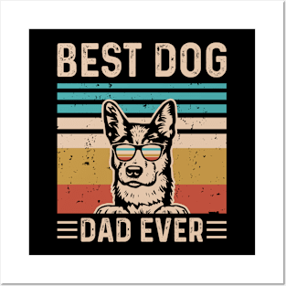 Best Dog Dad Ever T shirt For Women Posters and Art